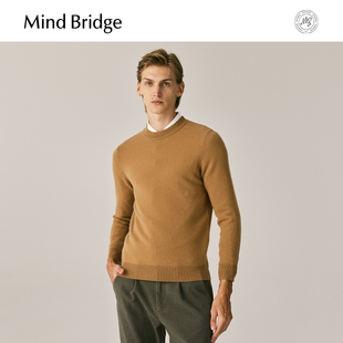 Bridge男半高領羊絨衫 100%山羊絨 Mind 秋多色針織衫 2025新款
