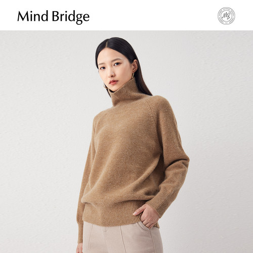 MindBridge高领套头毛衣