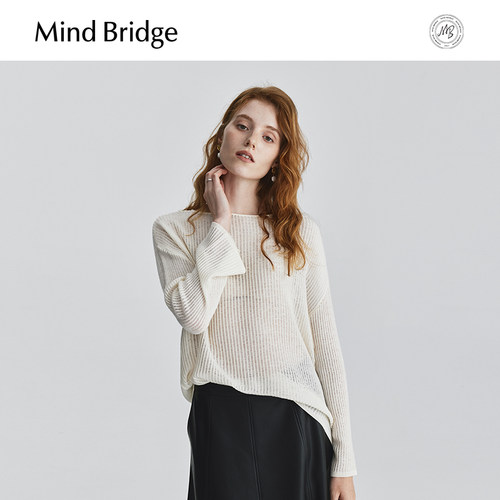 MindBridge圆领针织上衣
