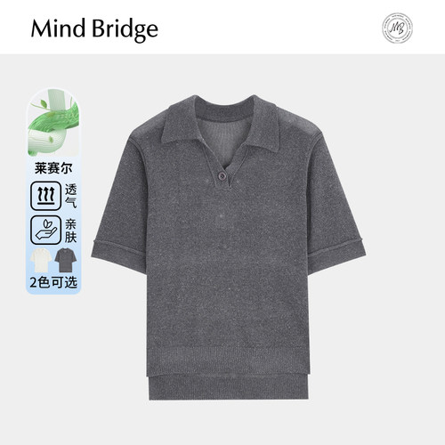 MindBridge薄款短袖polo衫