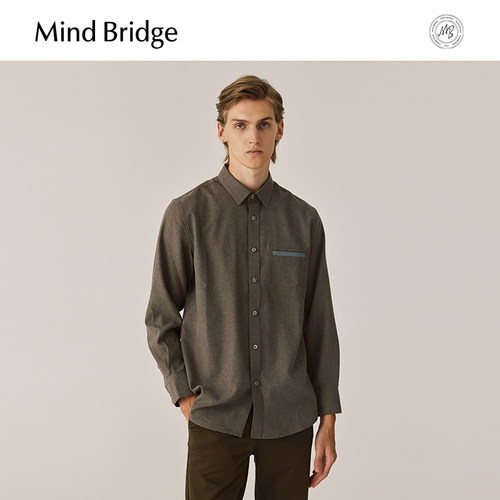MindBridge翻领长袖衬衫