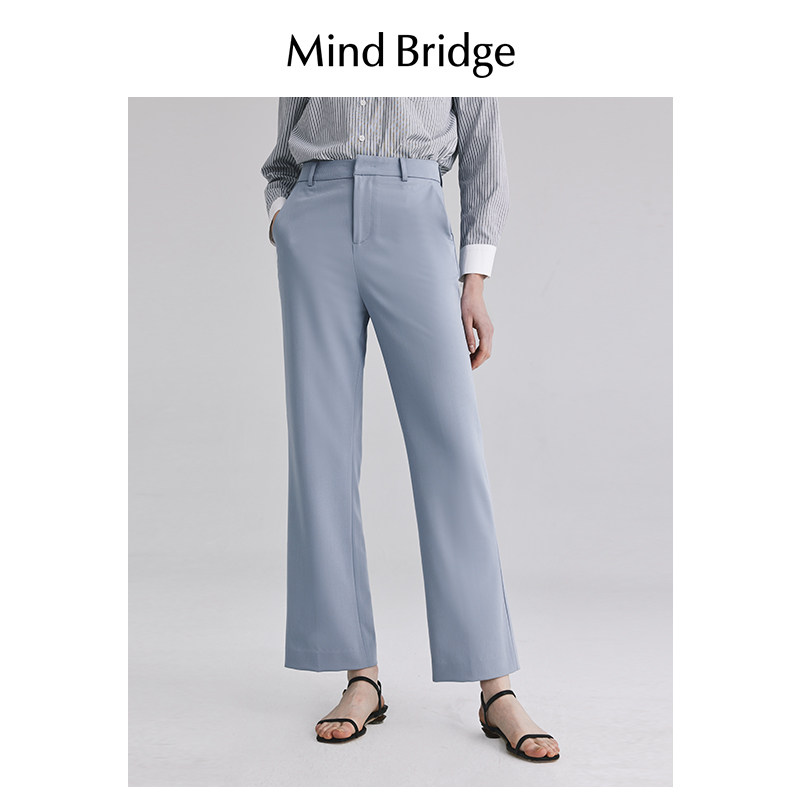 Mind Bridge2026年女士通勤高腰西裤春季简约垂感长裤