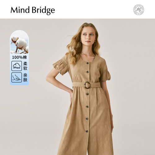 MindBridge知性连衣裙棉
