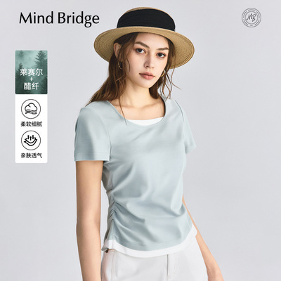 MindBridge假两件短袖T恤