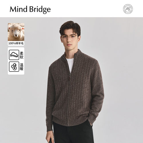 MindBridge复古毛衣外套