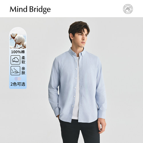 MindBridge格纹长袖衬衫