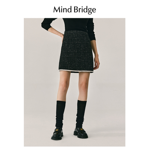 MindBridge短裙A字半身裙