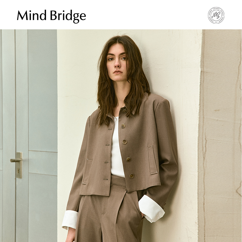 MindBridge通勤复古短外套