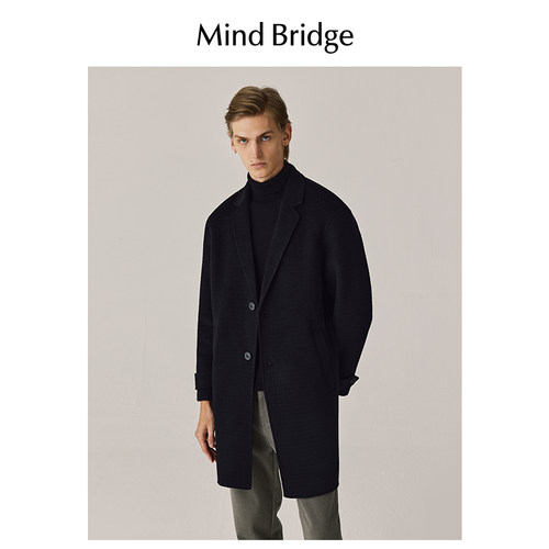 MindBridge冬季毛呢大衣