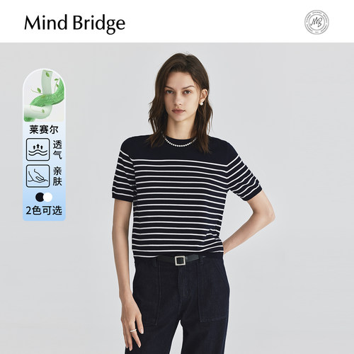 MindBridge圆领短袖针织