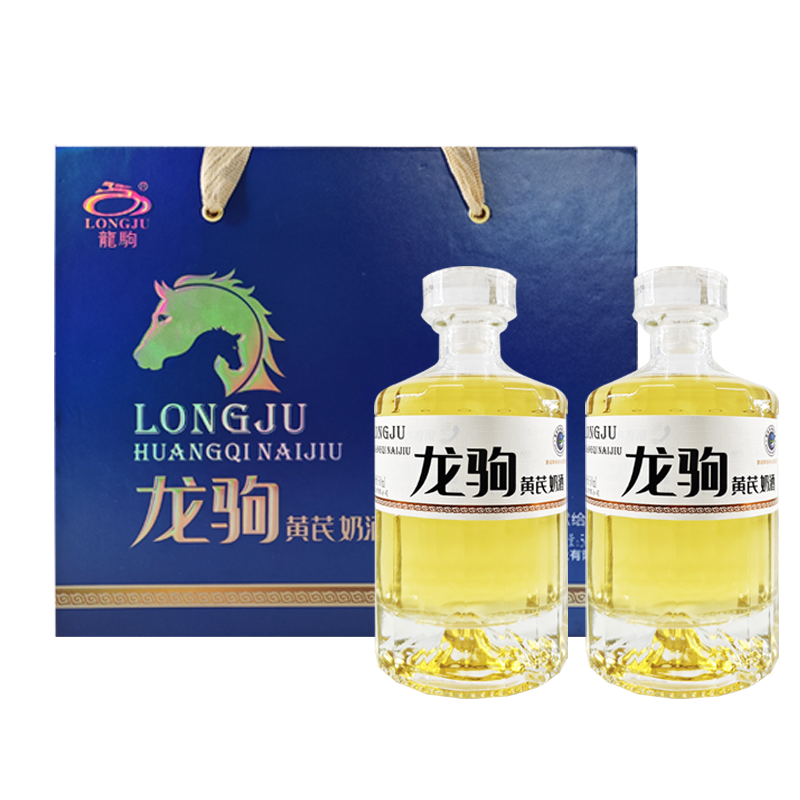 龙驹黄芪酒38度礼盒装500ml*2瓶非遗奶酒工艺