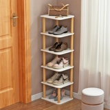 Простая полка для обуви дома, дверной проем, многослойный шкаф для обуви, узкая полка, компактная многофункциональная стойка для хранения, экономичная мини-стойка