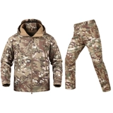 Дорожная акула, куртка, комбинезон, штаны подходит для мужчин и женщин, удерживающий тепло камуфляжный тактический альпинистский комплект