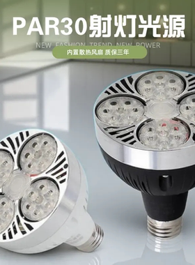 LED轨道射灯灯泡PAR30节能超亮店铺商用服装店生鲜灯E27螺口灯源