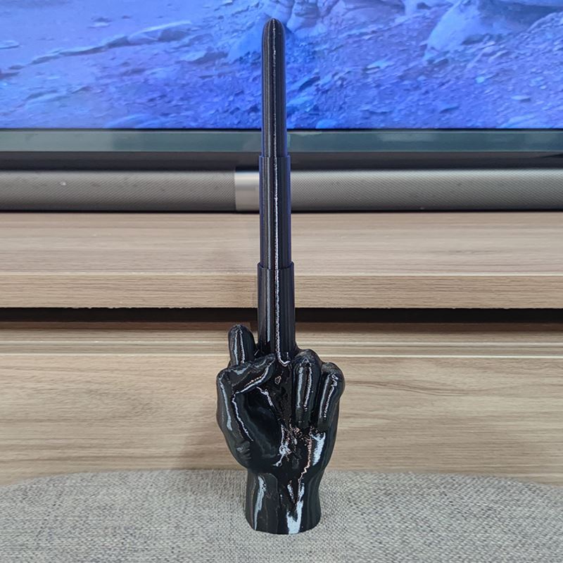 抖音同款三地3d打印中指伸缩剑创意/整蛊玩具