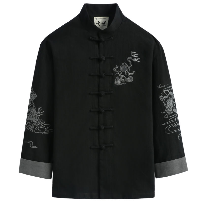 中国唐装玄笙中国风男装