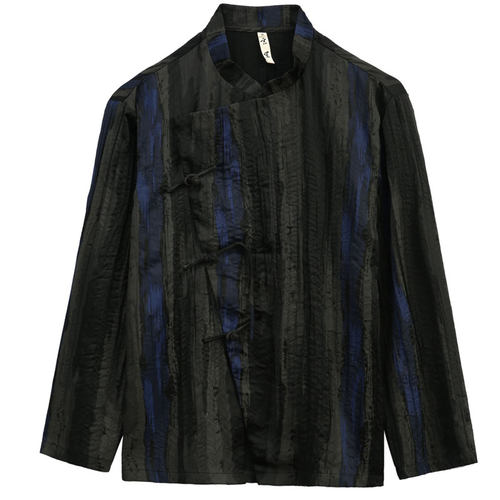 玄笙斜门襟衬衫男中国风