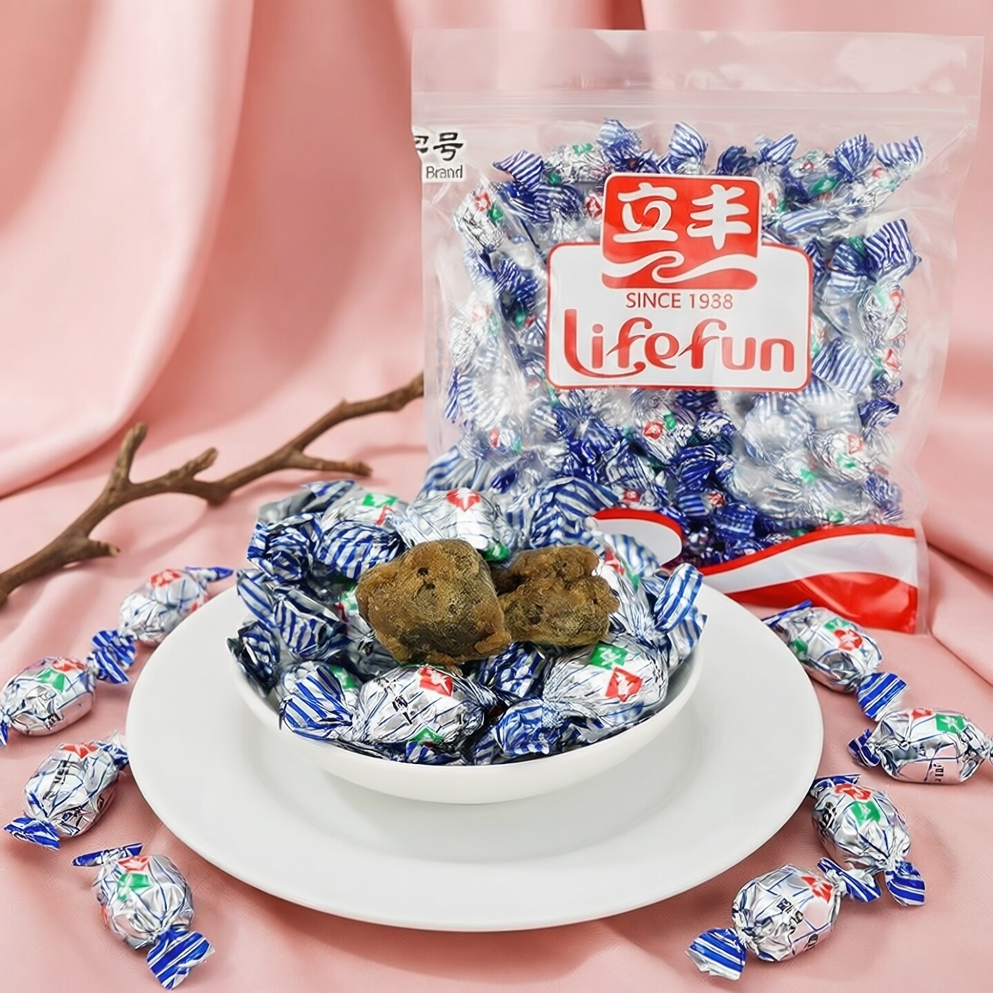 立丰精品五香牛肉粒沙嗲味牛肉干上海特产中华老字号牛腿肉250g