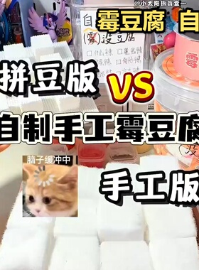 手工霉豆腐小红书爆款玩具套装新款diy材料包自制模拟摆摊热品优