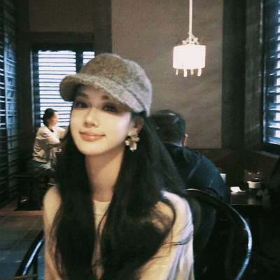 羊毛呢马术帽女复古时髦鸭舌帽子