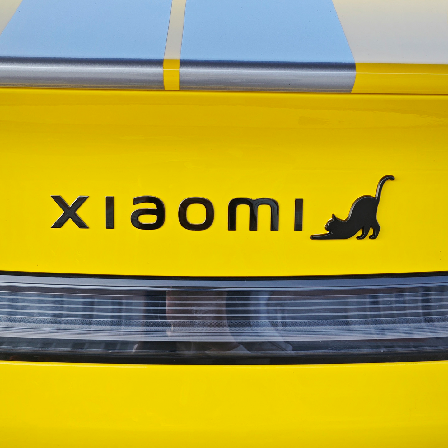 金属懒腰猫车尾标防水改装贴