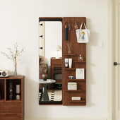 全身镜家用现代简约洞洞板穿衣一体试衣贴墙挂墙女生网红卧室镜子