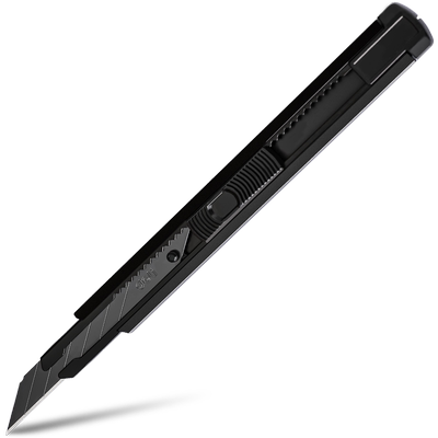 得力美工刀小号9mm铝合金30度角