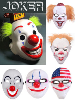 万圣节joker收获日2小丑面具DC电影影视道具化妆舞会派对塑料面罩