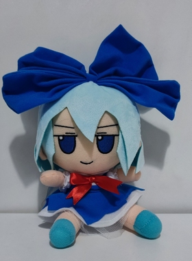 东方project周边 琪露诺fumo gift 毛绒玩具动漫玩偶公仔⑨小礼物