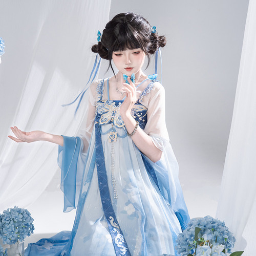 [美琪依依]汉尚华莲x巴啦啦小魔仙联名美琪汉服齐胸连衣裙套装