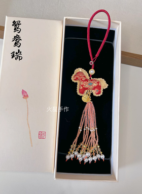 非遗宋锦挂件车挂包挂马上有钱新中式流苏挂饰国风配饰伴手礼礼物