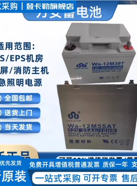 万安铅酸蓄电池Wa-12V7AH14A17A24AH38A55AH65A100A消防直流屏UPS