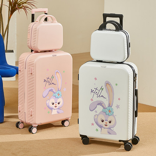 网红新款小兔可爱风涂鸦拉杆箱