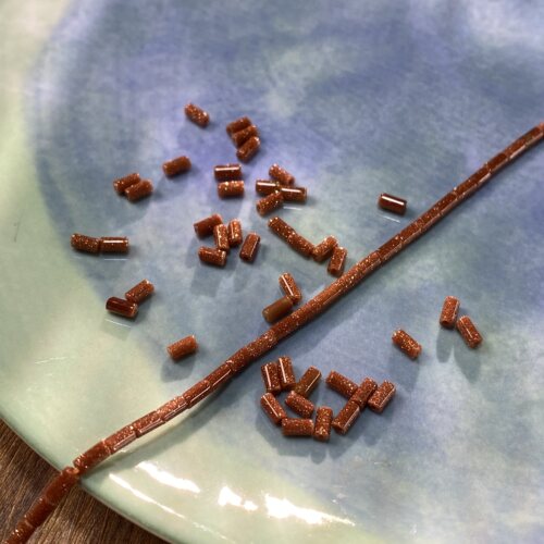 合成金砂石2*4mm管珠散珠子手工diy串珠手链项链饰品配件材料S703
