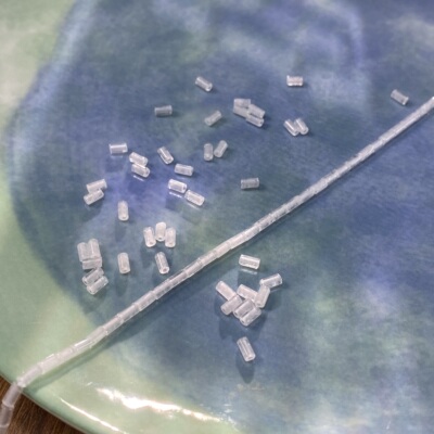 天然白水晶2*4mm管珠散珠子手工diy串珠手链项链饰品配件材料S707