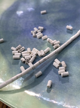 天然白松石2*4mm管珠散珠子手工diy串珠手链项链饰品配件材料X224