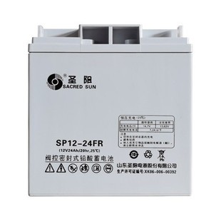 蓄电池SP12 24FR铅酸12V24AH直流屏EPS电源UPS消防报警主机用