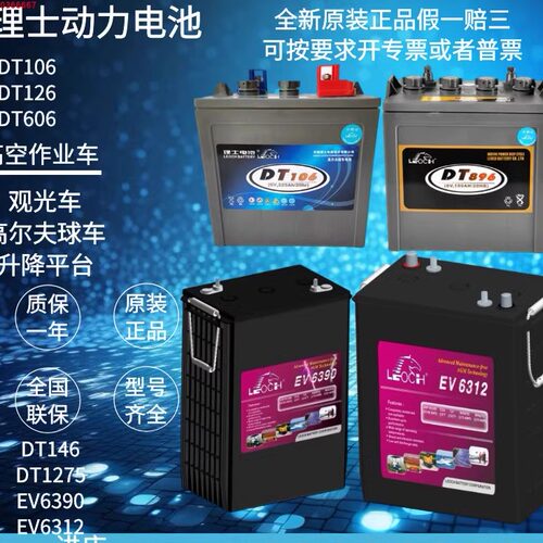 理士替代邱健6V390升降车观光车