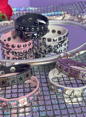 朋克嘻哈铆钉链条手环