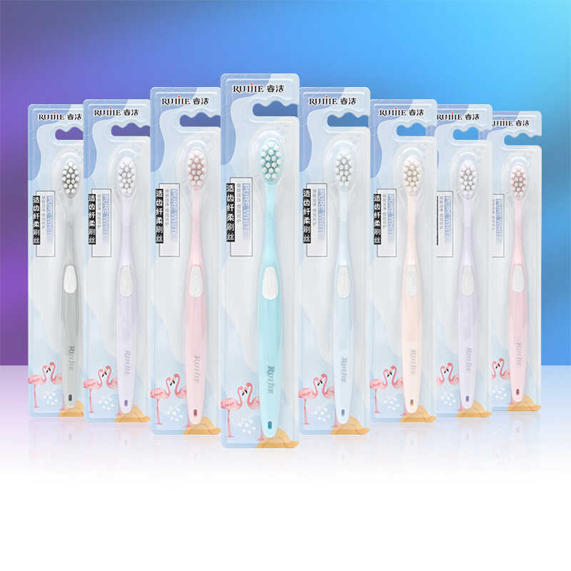 手柄纤柔软毛牙刷睿洁防滑