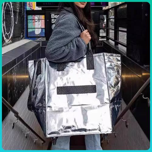 国产瑞士HULKEN浩肯包jennie同款折叠拖轮大容量行李购物包买菜包