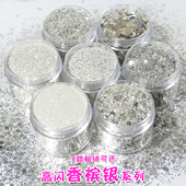 高闪香槟银闪粉亮片布料撒粉婚纱亮片手工diy美甲金粉艺术漆辅料