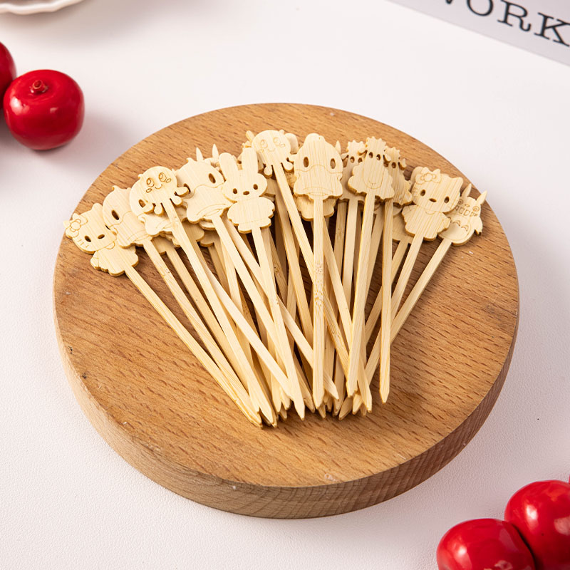 糖葫芦串竹签网红迷你专用方杆可爱儿童水果签叉制作材料包装袋冰