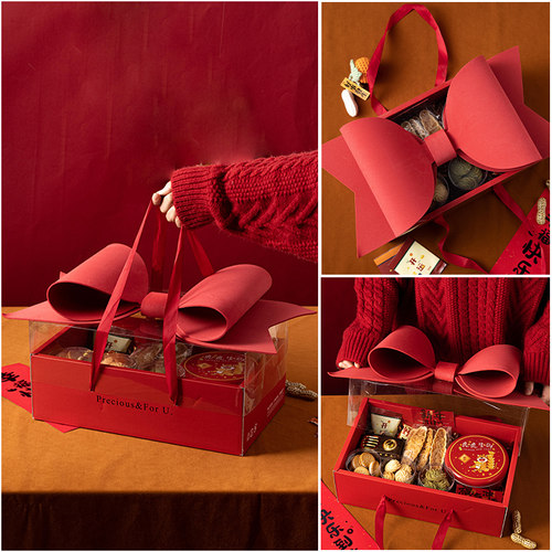 春节礼盒包装蝴蝶结2022新年
