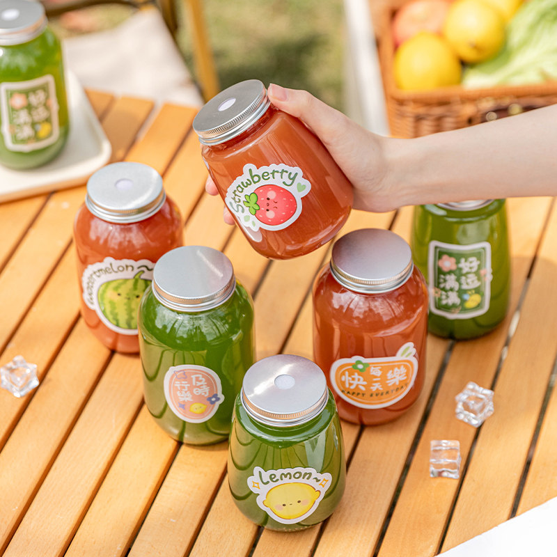 奶茶杯子一次性塑料瓶食品级密封空胖胖家用专迷你果茶打包饮料小