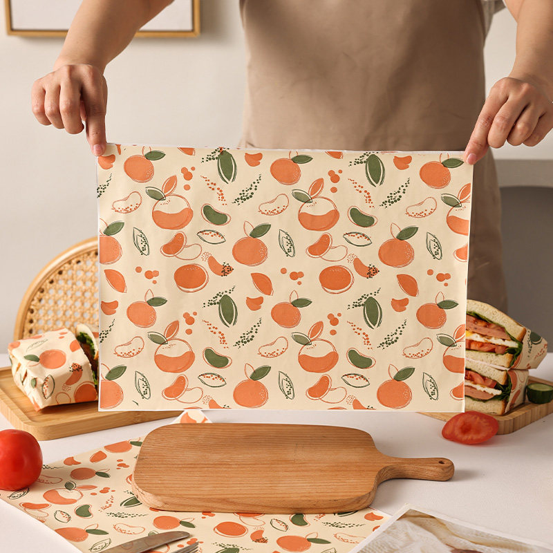 三明治的包装纸食品级汉堡饭团早餐防油纸袋透明面包牛皮盒子商用