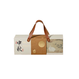 凤梨酥包装袋礼盒套装2024新款简约创意机封棉纸袋底托手提空盒