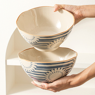 陶瓷面碗家用2026新款高颜值饭碗吃泡面碗8寸日式漂亮的大碗汤碗