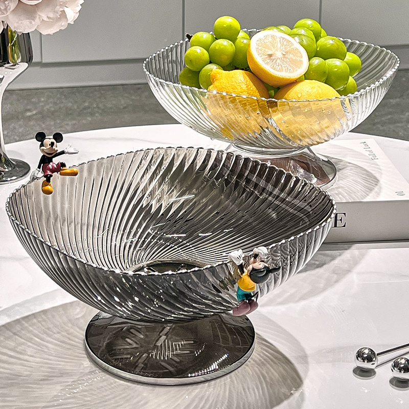 轻奢水果盘客厅茶几家用2025新款高档糖果盒摆放盘高级感沥水果篮