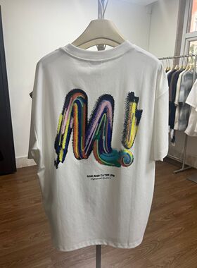 TYD光洙穿搭 印花宽松短袖T恤男女夏季潮流休闲上衣 t2607